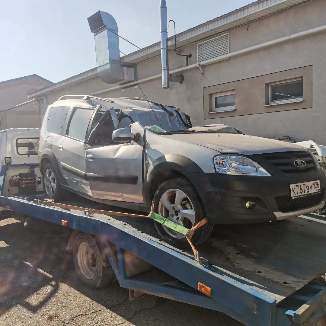Эвакуация автомобиля из снега под Новороссийском